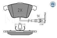 MDR MRP2E15 - año construcción hasta: 12/2012<br>Lado de montaje: Eje trasero<br>Sistema de frenos: BOSCH<br>Número de WVA: 24563<br>Longitud 1 [mm]: 109,2<br>Altura 1 [mm]: 53,3<br>Espesor/grosor 1 [mm]: 17,5<br>