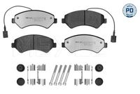 MAGNETI MARELLI PF0832 - Lado de montaje: Eje delantero<br>Sistema de frenos: BREMBO<br>Número de WVA: 24466<br>Longitud 1 [mm]: 169,3<br>Altura 1 [mm]: 69,2<br>Espesor/grosor 1 [mm]: 19<br>Contacto avisador de desgaste: con sensor de desgaste incorporado<br>Número de indicadores de desgaste [por eje]: 2<br>Longitud contacto de aviso [mm]: 160<br>