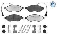 MAGNETI MARELLI PF0832 - Lado de montaje: Eje delantero<br>Sistema de frenos: BREMBO<br>Número de WVA: 24466<br>Longitud 1 [mm]: 169,3<br>Altura 1 [mm]: 69,2<br>Espesor/grosor 1 [mm]: 19<br>Contacto avisador de desgaste: con sensor de desgaste incorporado<br>Número de indicadores de desgaste [por eje]: 2<br>Longitud contacto de aviso [mm]: 160<br>