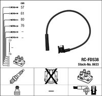 NGK 0633 - Juego de cables de encendido