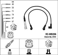 NGK 0741 - Juego de cables de encendido