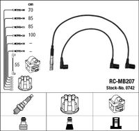 NGK 0742 - Juego de cables de encendido