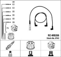 NGK 0743 - Juego de cables de encendido