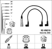 NGK 0950 - Código de motor: APQ<br>Equipamiento de vehículo: para vehículos con distribuidor de encendido<br>Cantidad líneas: 5<br>Cable de encendido: cable encendido de cobre<br>Color: negro<br>