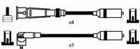 NGK 0502 - Longitud de cable [mm]: 550<br>Longitud de cable [mm]: 555<br>Cantidad: 5<br>Cable de encendido: Versión de conexión M4<br>Cable de encendido: cable encendido de cobre<br>Bobina de encendido: Versión de conexión M4<br>Distribuidor/rotor de encendido: Versión de conexión M4<br>Longitud 1 [mm]: 360<br>para diámetro de conducto [mm]: 7<br>peso neto [kg]: 0,464<br>