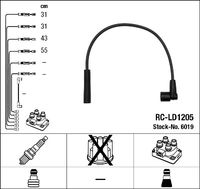 NGK 6019 - Juego de cables de encendido