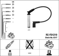 NGK 6317 - Juego de cables de encendido