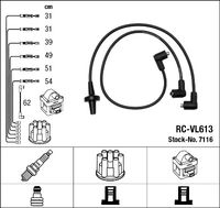 NGK 7116 - Longitud de cable [mm]: 255<br>Longitud de cable [mm]: 335<br>Longitud de cable [mm]: 430<br>Longitud de cable [mm]: 445<br>Longitud de cable [mm]: 480<br>Cantidad: 7<br>Cable de encendido: Versión de conexión SAE<br>Bobina de encendido: Versión de conexión DIN<br>Distribuidor/rotor de encendido: Versión de conexión DIN<br>Longitud 1 [mm]: 575<br>Versión: Wire Wound Cable<br>para diámetro de conducto [mm]: 7<br>peso neto [kg]: 0,392<br>