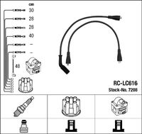 NGK 7208 - Juego de cables de encendido