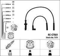 NGK 7371 - Técnica conexión: DIN<br>Equipamiento de vehículo: para vehículos con distribuidor de encendido<br>Cantidad líneas: 5<br>Color: negro<br>