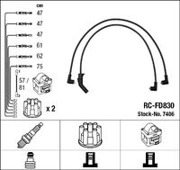 NGK 7406 - Juego de cables de encendido