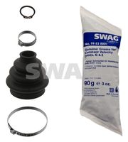 SWAG 20936559 - año construcción hasta: 09/1995<br>Longitud [mm]: 94<br>Material: Caucho<br>Lado de montaje: lado de engranaje<br>Lado de montaje: Eje trasero<br>Diám. int. 1 [mm]: 23<br>Peso [kg]: 0,290<br>Diám. int. 2[mm]: 100<br>