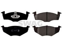 SWAG 30916072 - año construcción hasta: 04/1996<br>Lado de montaje: Eje delantero<br>Tipo de disco de frenos: macizo<br>cantidad de elementos de fricción: 4<br>Espesor [mm]: 19,4<br>Longitud [mm]: 119,3<br>Altura [mm]: 69,4<br>Contacto avisador de desgaste: no preparado para indicador de desgaste<br>Pastilla de freno: con borde biselado<br>Número de WVA: 20669, 21290<br>