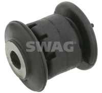 SWAG 30924390 - Lado de montaje: posterior<br>Lado de montaje: debajo<br>Lado de montaje: eje delantero, ambos lados<br>Espesor [mm]: 52<br>Ancho [mm]: 170<br>Peso [kg]: 0,11<br>Material: Caucho/metal<br>Diámetro interior [mm]: 19<br>Diámetro exterior [mm]: 63<br>