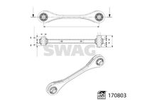 SWAG 33100557 - Código de motor: DKTB<br>Referencia artículo par: 30 10 3725<br>Material: Chapa de acero<br>Tipo de dirección: Brazo oscilante longitudinal<br>Tipo de dirección: Brazo oscilante transversal<br>Lado de montaje: Eje trasero, derecha<br>Lado de montaje: centro<br>Peso [kg]: 1,5<br>Artículo complementario / información complementaria 2: con apoyo<br>