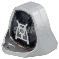 SWAG 33101821 - Lado de montaje: a la izquierda abajo<br>Tipo de cojinetes: Rodamiento de caucho-metal<br>