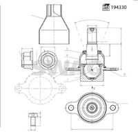 SKF VKDS314013 - Rótula de suspensión/carga