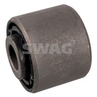 SWAG 50108896 - Longitud [mm]: 32,2<br>Ancho [mm]: 32,2<br>Diámetro interior [mm]: 12,2<br>Diámetro exterior [mm]: 32,2<br>Material: Caucho/metal<br>Lado de montaje: Eje trasero izquierda<br>Lado de montaje: debajo<br>Lado de montaje: posterior<br>Lado de montaje: Eje trasero, derecha<br>