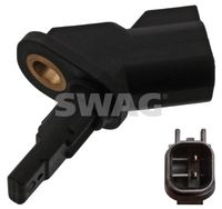 SWAG 50945742 - Lado de montaje: delante y detrás<br>Longitud [mm]: 25<br>Peso [kg]: 0,01<br>Color: negro<br>Tipo de sensor: Sensor activo<br>Número de enchufes de contacto: 2<br>Color de conector: negro<br>