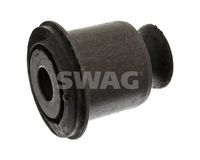 SWAG 62690001 - Suspensión: para vehículos con chasis estándar<br>Espesor [mm]: 48<br>Diámetro interior [mm]: 12<br>Diámetro exterior [mm]: 34<br>Diámetro exterior [mm]: 24<br>Material: Caucho/metal<br>Lado de montaje: Eje delantero, izquierda<br>Lado de montaje: debajo<br>Lado de montaje: delante<br>Lado de montaje: Eje delantero, derecha<br>Peso [kg]: 0,333<br>