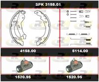 ROADHOUSE SPK315800 - Tipo de montaje: premontado<br>Diámetro [mm]: 180<br>Ancho [mm]: 32<br>Diámetro de centrado [mm]: 20,6<br>Sistema de frenos: BOSCH<br>Artículo complementario/Información complementaria: con cilindro de freno de rueda<br>Lado de montaje: Eje trasero<br>