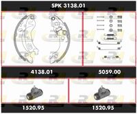 ROADHOUSE SPK313801 - Lado de montaje: Eje trasero<br>Dinámica de frenado / conducción: para vehículos con ABS<br>Artículo complementario/Información complementaria: con cilindro de freno de rueda<br>Tipo de montaje: premontado<br>Artículo complementario/Información complementaria: con accesorios<br>Ancho [mm]: 30<br>Diámetro interior de tambor de freno [mm]: 180<br>Diámetro del pistón [mm]: 20,6<br>Peso [kg]: 2,09<br>Sistema de frenos: LOCKHEED<br>