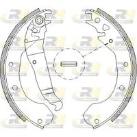 ROADHOUSE 409000 - Lado de montaje: Eje trasero<br>Diámetro [mm]: 200<br>Ancho [mm]: 46<br>Sistema de frenos: GM<br>Artículo complementario/Información complementaria: con accesorios<br>Artículo complementario/Información complementaria: con palanca<br>Peso [kg]: 1,97<br>Pastilla de freno: sin forros<br>