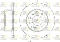 ROADHOUSE 616900 - Homologación: K.B.A.: 61210<br>Peso [kg]: 4,86<br>Lado de montaje: Eje delantero<br>Diámetro [mm]: 256<br>Espesor de disco de frenos [mm]: 13<br>Espesor mínimo [mm]: 11<br>Altura [mm]: 61<br>Diámetro de centrado [mm]: 72<br>Número de orificios: 5<br>Tipo de disco de frenos: macizo<br>Diámetro exterior [mm]: 256<br>