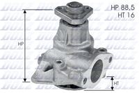 DOLZ L132 - Bomba de agua, refrigeración del motor