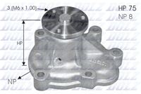 DOLZ O144 - Bomba de agua, refrigeración del motor