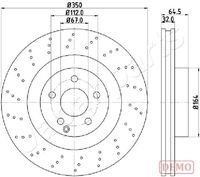 JAPANPARTS DI0543C - Disco de freno