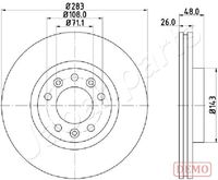 JAPANPARTS DI0634C - Disco de freno