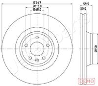 JAPANPARTS DI-0925C - Disco de freno