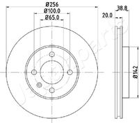 JAPANPARTS DI0935 - Disco de freno