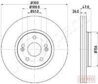 JAPANPARTS DI0712C - Disco de freno