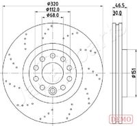 JAPANPARTS DI0913C - Disco de freno