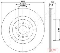 JAPANPARTS DI0918C - Disco de freno