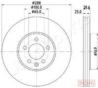 JAPANPARTS DI0950C - Disco de freno