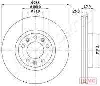 JAPANPARTS DI-0637C - Disco de freno