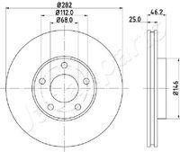 JAPANPARTS DI0955 - Disco de freno