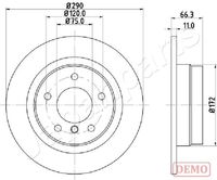 JAPANPARTS DP0103C - Frenos: para vehículos con freno de alto rendimiento M<br>Diámetro exterior [mm]: 370<br>Altura [mm]: 73,1<br>Tipo de disco de frenos: perforado/ventil. int.<br>Espesor de disco de frenos [mm]: 30<br>Espesor mínimo [mm]: 28,4<br>Número de orificios: 5<br>Superficie: barnizado<br>Lado de montaje: Eje delantero<br>