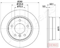 JAPANPARTS DP0107C - Disco de freno