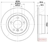 JAPANPARTS DP0102C - Disco de freno