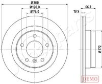 JAPANPARTS DP0101C - Disco de freno