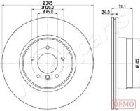 JAPANPARTS DP-0132C - Disco de freno