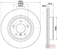 JAPANPARTS DP-0133C - Disco de freno