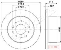 JAPANPARTS DP0216C - Disco de freno