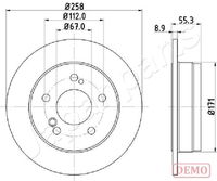 JAPANPARTS DP-0504C - Disco de freno