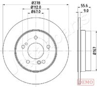 JAPANPARTS DP0505C - Disco de freno