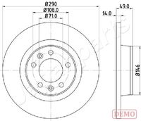 JAPANPARTS DP-0612C - Disco de freno